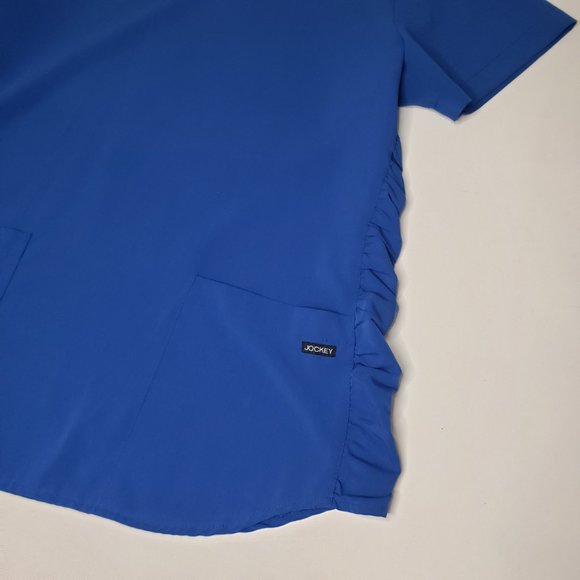 Mixed Colors Royal Blue Green Wine Scrub Top Bundle (4) Medium - Picture 5 of 9